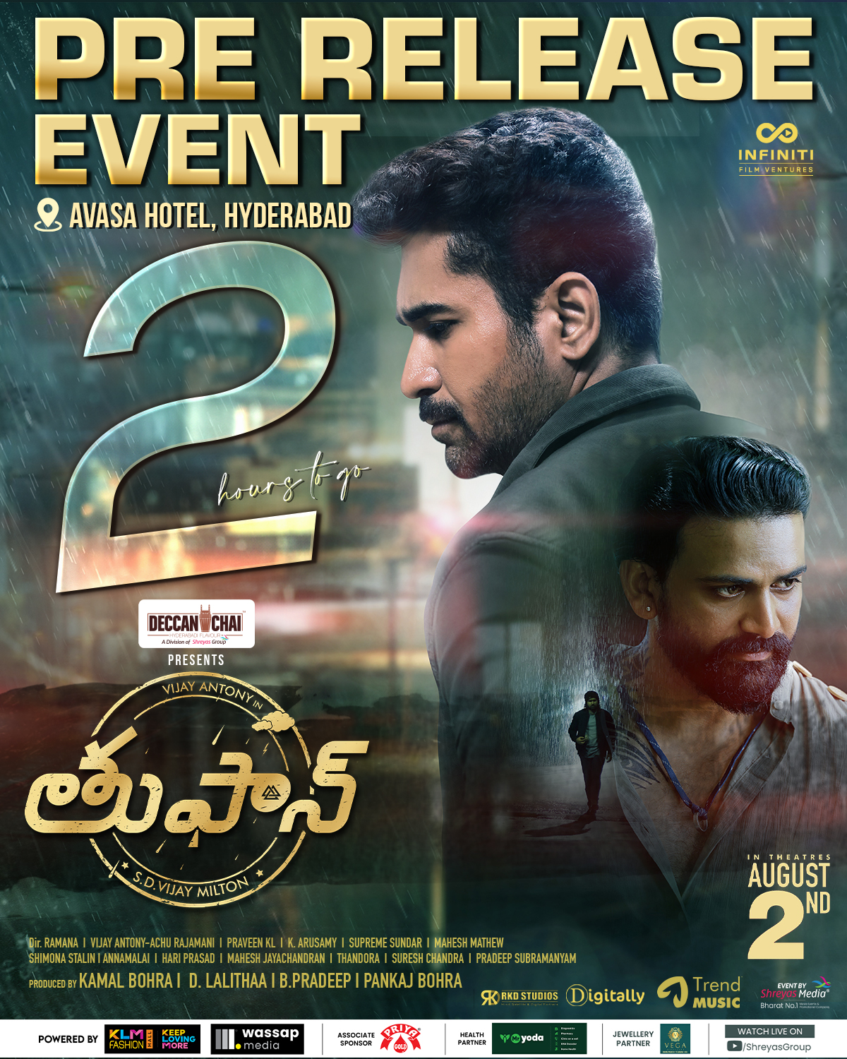 Vijay Antony Movie Toofan Trailer, Cast and Crew, Vijay Antony Movie Toofan Cast, Vijay Antony Movie Toofan Crew, Vijay Antony Movie Toofan Trailer,Vijay Antony